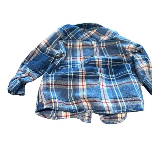 Zara Kids Blue and Red Plaid Button Down Shirt - Picture 2 of 3